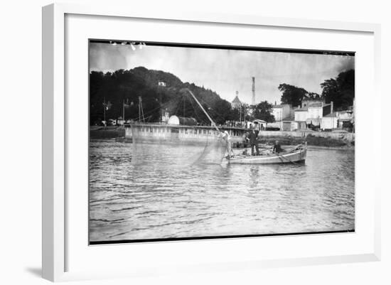 Bordeaux Net Fishing-null-Framed Photographic Print