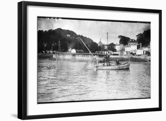 Bordeaux Net Fishing-null-Framed Photographic Print