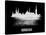 Bordeaux Skyline Brush Stroke - White-NaxArt-Stretched Canvas