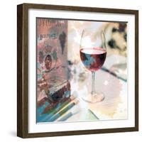 Bordeaux Vineyard Cafe #1-Alan Blaustein-Framed Photographic Print