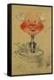 Bordeaux Wine, Caricature, 1857, Drawing-Claude Monet-Framed Stretched Canvas