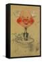 Bordeaux Wine, Caricature, 1857, Drawing-Claude Monet-Framed Stretched Canvas