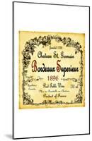 Bordeaux Wine Label-null-Mounted Giclee Print
