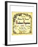 Bordeaux Wine Label-null-Framed Giclee Print