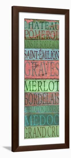 Bordeaux Wines-Cora Niele-Framed Giclee Print