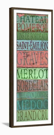 Bordeaux Wines-Cora Niele-Framed Giclee Print