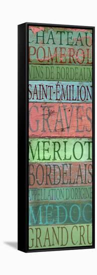 Bordeaux Wines-Cora Niele-Framed Stretched Canvas