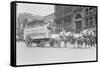 Borden Dairies Enter a Horse Drawn Wagon In the Work Horse Parade-null-Framed Stretched Canvas