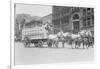 Borden Dairies Enter a Horse Drawn Wagon In the Work Horse Parade-null-Framed Art Print