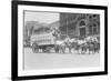 Borden Dairies Enter a Horse Drawn Wagon In the Work Horse Parade-null-Framed Premium Giclee Print