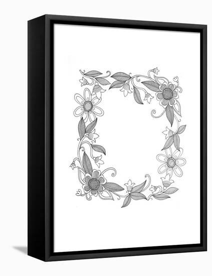 Border 6-Neeti Goswami-Framed Stretched Canvas