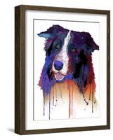 Border Collie 1-Marlene Watson-Framed Giclee Print