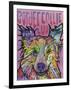 Border Collie Love 2-Dean Russo-Framed Giclee Print