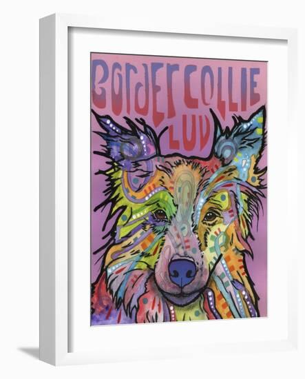 Border Collie Love 2-Dean Russo-Framed Giclee Print