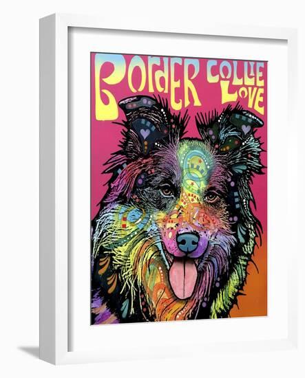 Border Collie Luv-Dean Russo-Framed Giclee Print