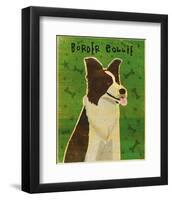 Border Collie-John Golden-Framed Art Print