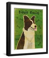 Border Collie-John Golden-Framed Art Print