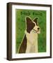 Border Collie-John Golden-Framed Art Print