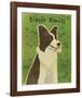 Border Collie-John W^ Golden-Framed Art Print