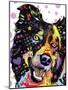 Border Collie-Dean Russo-Mounted Giclee Print