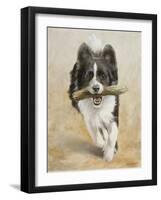 Border Collie-John Silver-Framed Giclee Print