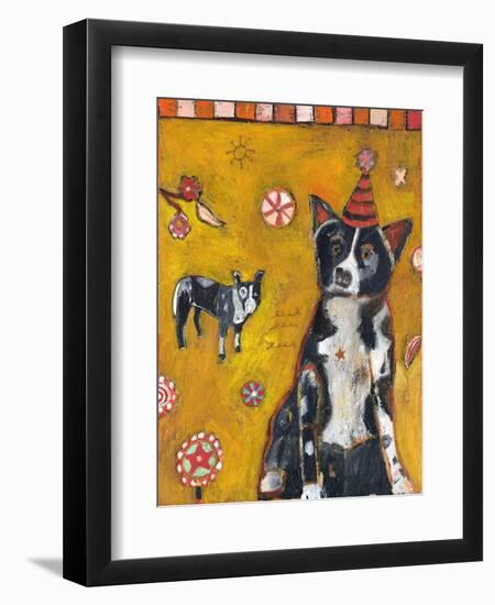 Border Collie-Jill Mayberg-Framed Giclee Print