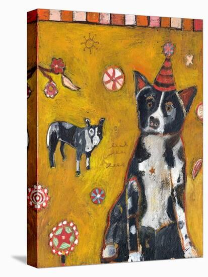 Border Collie-Jill Mayberg-Stretched Canvas