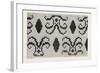 Border Cross-Stitch, Fashion, 1882-null-Framed Giclee Print