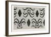 Border Cross-Stitch, Fashion, 1882-null-Framed Giclee Print