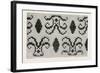 Border Cross-Stitch, Fashion, 1882-null-Framed Giclee Print