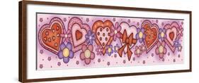 Border Hearts and Flowers-Maria Trad-Framed Giclee Print