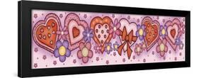 Border Hearts and Flowers-Maria Trad-Framed Giclee Print