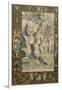 Border, Illuminated Manuscript Surrounding Drawing After Raphael's the Holy Family under the Oak-Giorgio-giulio Clovio-Framed Giclee Print