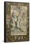 Border, Illuminated Manuscript Surrounding Drawing After Raphael's the Holy Family under the Oak-Giorgio-giulio Clovio-Framed Stretched Canvas