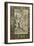 Border, Illuminated Manuscript Surrounding Drawing After Raphael's the Holy Family under the Oak-Giorgio-giulio Clovio-Framed Giclee Print