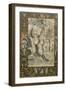 Border, Illuminated Manuscript Surrounding Drawing After Raphael's the Holy Family under the Oak-Giorgio-giulio Clovio-Framed Giclee Print