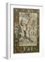 Border, Illuminated Manuscript Surrounding Drawing After Raphael's the Holy Family under the Oak-Giorgio-giulio Clovio-Framed Giclee Print