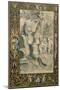 Border, Illuminated Manuscript Surrounding Drawing After Raphael's the Holy Family under the Oak-Giorgio-giulio Clovio-Mounted Giclee Print