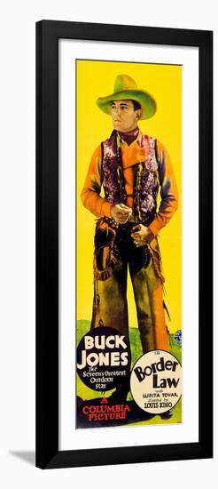 Border Law, Buck Jones, 1931-null-Framed Art Print