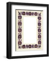 Border of Pansies-PW Keller Reutlingen-Framed Art Print