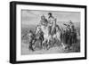 Border Ruffians from Missouri Invading Kansas, 1856 (Etching)-American-Framed Giclee Print