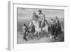 Border Ruffians from Missouri Invading Kansas, 1856 (Etching)-American-Framed Giclee Print