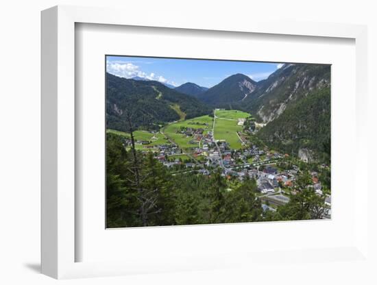 Border town Scharnitz in Tyrol-Klaus Scholz-Framed Photographic Print