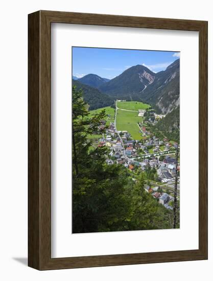 Border town Scharnitz in Tyrol-Klaus Scholz-Framed Photographic Print