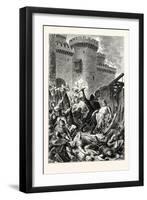 Border Warfare Attack of a Castle-null-Framed Giclee Print