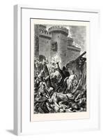 Border Warfare Attack of a Castle-null-Framed Giclee Print