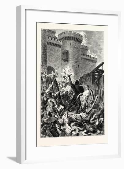 Border Warfare Attack of a Castle-null-Framed Giclee Print