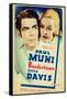 Bordertown, Paul Muni, Bette Davis, 1935-null-Framed Stretched Canvas