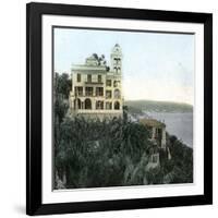 Bordighera (Italy), the Villa Garnier, Circa 1895-Leon, Levy et Fils-Framed Photographic Print