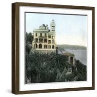 Bordighera (Italy), the Villa Garnier, Circa 1895-Leon, Levy et Fils-Framed Photographic Print